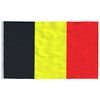 vidaXL Belgium Flag and Pole 5.5 m Aluminium