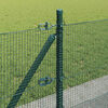 vidaXL Fence Post Green 100 x 0.5 m (12 x 12 mm mesh) Steel and PVC