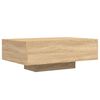 vidaXL Coffee Table with LED Lights Sonoma Oak 85x55x31 cm
