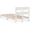 vidaXL Bed Frame without Mattress White 100x200 cm Solid Wood Pine