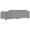 vidaXL Daybed with Trundle&Drawers without Mattress Light Grey 90x190 cm Single