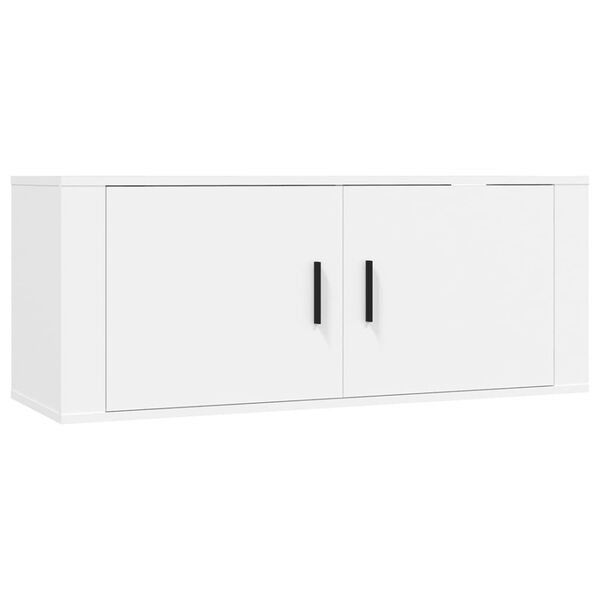 vidaXL 6 Piece TV Cabinet Set White Engineered Wood