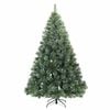 vidaXL Artificial Christmas Tree with 300 LEDs Green 180 cm PE and PVC
