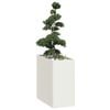 vidaXL Planter White 40x80x80 cm Steel