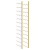 vidaXL Wall Mounted Wine Rack for 36 Bottles Gold Iron