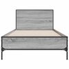 vidaXL Bed Frame without Mattress Grey Sonoma 90x200 cm