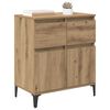 vidaXL Sideboard Artisan Oak 60 x 35 x 70 cm Engineered Wood and Iron