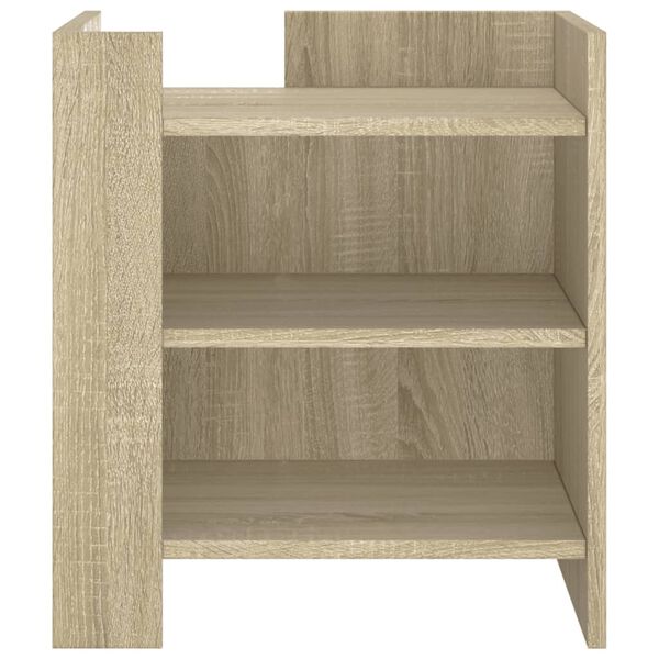 vidaXL Bedside Cabinet Sonoma Oak 45x50x50 cm Engineered Wood