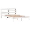 vidaXL Bed Frame without Mattress White 120x190 cm Small Double Solid Wood Pine