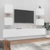 vidaXL 6 Piece TV Cabinet Set White Engineered Wood