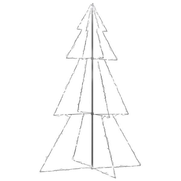 vidaXL Christmas Cone Tree 240 LEDs Indoor and Outdoor 118x180 cm