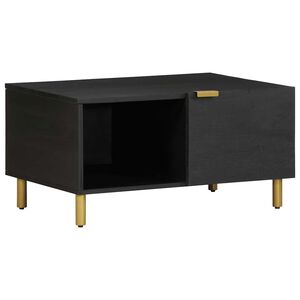vidaXL Coffee Table Black 80x50x40 cm Engineered Wood