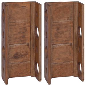 vidaXL Rack Brown 24 x 13 x 54 cm Solid Mahogany Wood