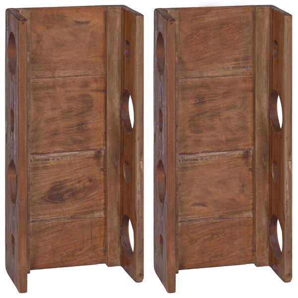 vidaXL Rack Brown 24 x 13 x 54 cm Solid Mahogany Wood