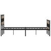 vidaXL Metal Bed Frame without Mattress Sonoma Oak 160x200 cm