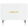 vidaXL Coffee Table High Gloss White 50x50x40 cm Engineered Wood