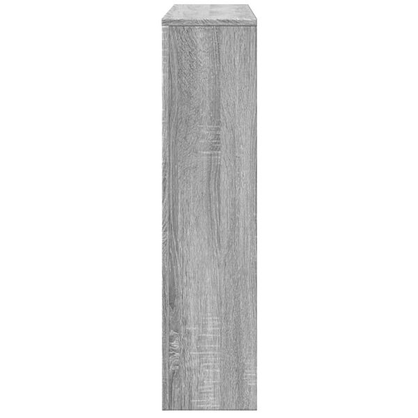 vidaXL Radiator Cover Grey Sonoma 175x20x82 cm Engineered Wood