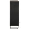 vidaXL Highboard Black 60x33x100 cm Solid Wood Mango