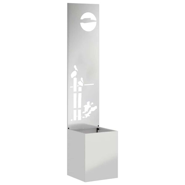 vidaXL Garden Privacy Screen Silver 32 x 150 cm Galvanised steel