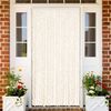 vidaXL Fly Curtain Beige and White 118x220 cm Chenille