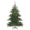 vidaXL Artificial Hinged Christmas Tree Green 150 cm PVC and Steel