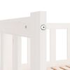 vidaXL Day Bed with Trundle without Mattress White 80x200 cm Solid Wood