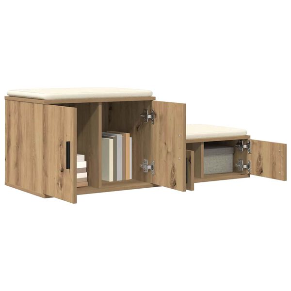 vidaXL Storage Cabinet 2 pcs Artisan Oak 103 x 41 x 40 cm