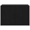 vidaXL Garage Wall Cabinet Black Engineered Wood