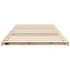 vidaXL Floor Bed Frame Brown 75 x 190 cm Solid pine wood