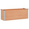 vidaXL Garden Raised Bed Brown 150 x 50 x 54 cm alu.