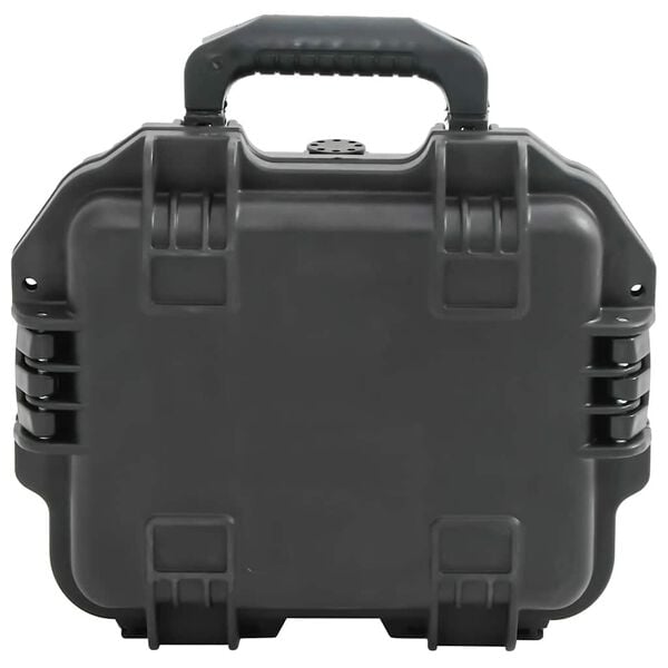 vidaXL Portable Flight Case Black 30x24.5x12.5 cm PP