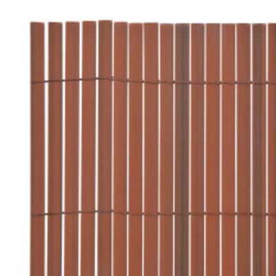 vidaXL Double-Sided Garden Fence 110x500 cm Brown