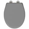 vidaXL Toilet Seat Grey 47 x 37 x 4 cm Duroplast