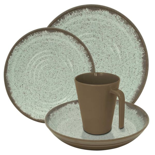 Eurotrail Tableware Rock 16 pcs Melamine Grey