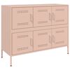 vidaXL Sideboard Pink 100.5x39x79 cm Steel