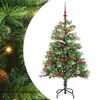 vidaXL Artificial Christmas Tree Green 150 cm PVC and Metal