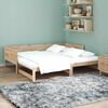 vidaXL Pull-out Day Bed Natural 180 x 200 cm Solid Pine Wood