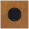 vidaXL Solar Led Pathway Light 2 pcs Bronze Weathering Steel