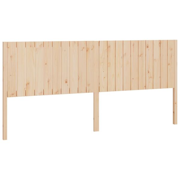 vidaXL Bed Headboard 205.5x4x100 cm Solid Wood Pine