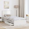 vidaXL Storage Bed with Headboard White 75 x 190 cm Engineered Wood