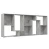 vidaXL Book Cabinet Concrete Grey 67x24x161 cm Engineered Wood