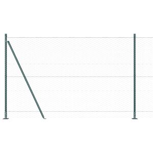 vidaXL Welded Wire Fence with Concrete Base 100 x 1.4 m (W x H)
