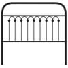 vidaXL Metal Replace Headboard Black 100 cm