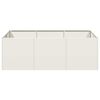 vidaXL Planter White 120x80x40 cm Steel