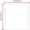 vidaXL LED Bathroom Mirror 40x40 cm