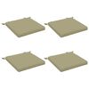 vidaXL Seat Cushions SOEST 4 pcs 100% Polyester Light Green