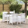 vidaXL Garden Chair 4 pcs White 53 x 49 x 85 cm PP