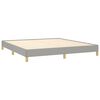 vidaXL Bed Frame without Mattress Light Grey 180x200cm Super King Fabric