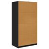 vidaXL Bathroom Cabinet Black 79.5 x 49 x 156 cm Engineered Wood