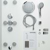 SCH&Uuml;TTE Glass Shower Panel with Thermostatic Mixer LANZAROTE White